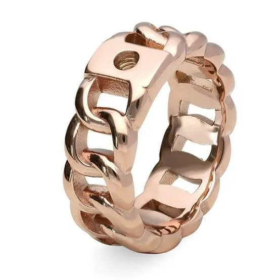 Qudo Liberi Ring Band - Rose Gold