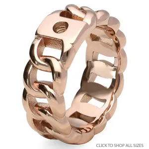 Qudo Liberi Ring Band - Rose Gold