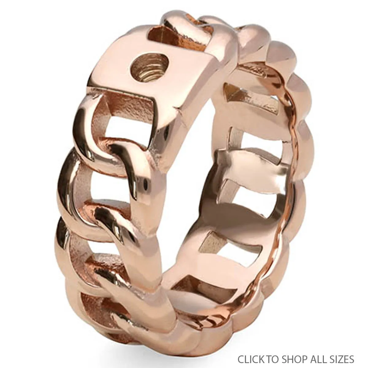 Qudo Liberi Ring Band - Rose Gold
