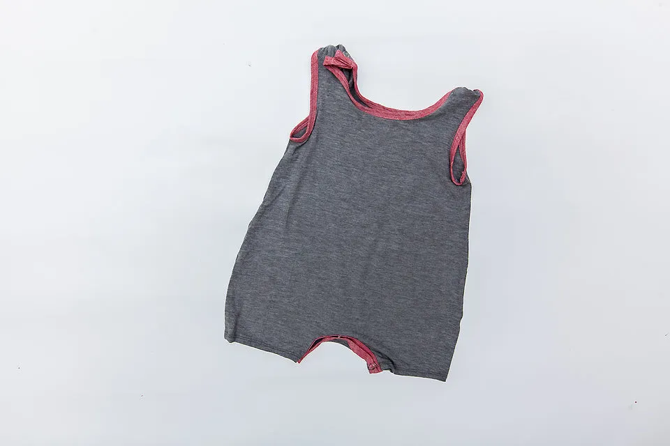 R Train Romper- red