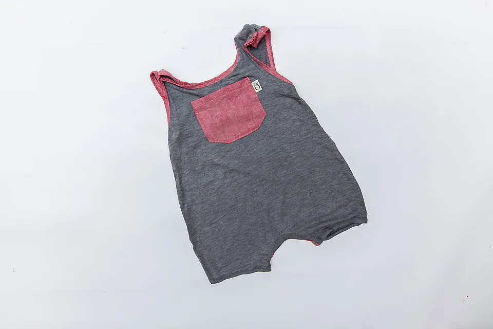 R Train Romper- red