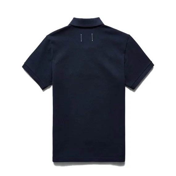 Reigning Champ Knit Academy Polo Shirt Navy
