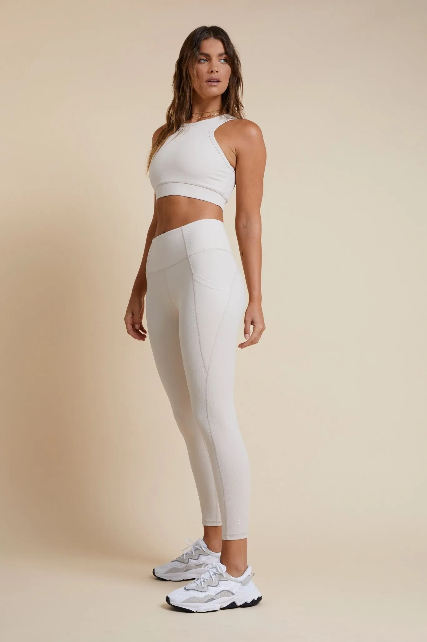 Ribbed All Core Legging (Clay)