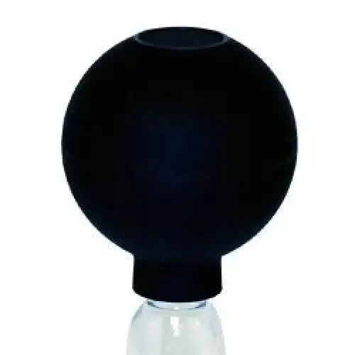 Rimba Clear Glass Nipple Erector Bulb Pump, Large