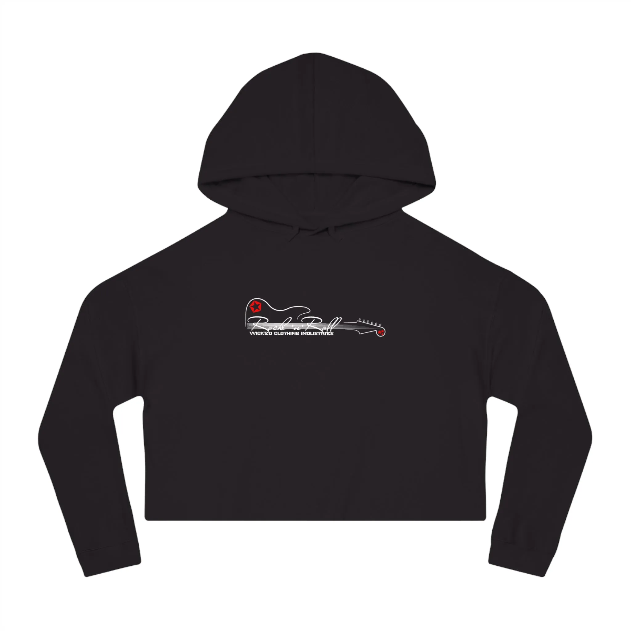 Rock N Roll/ Cropped Hoodie