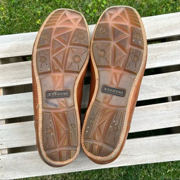 Rockport I. Travel Brown Leather Loafer Slip-on Size 10