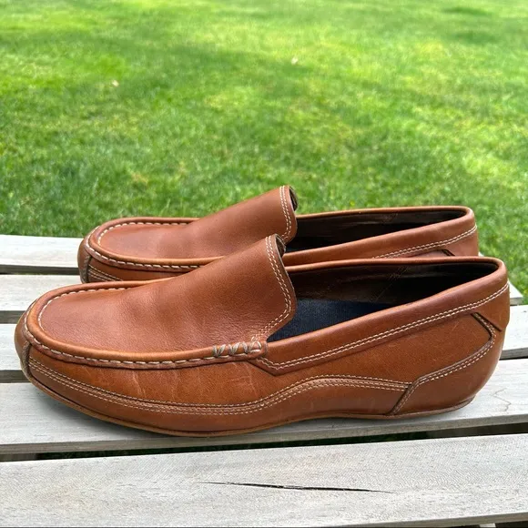 Rockport I. Travel Brown Leather Loafer Slip-on Size 10