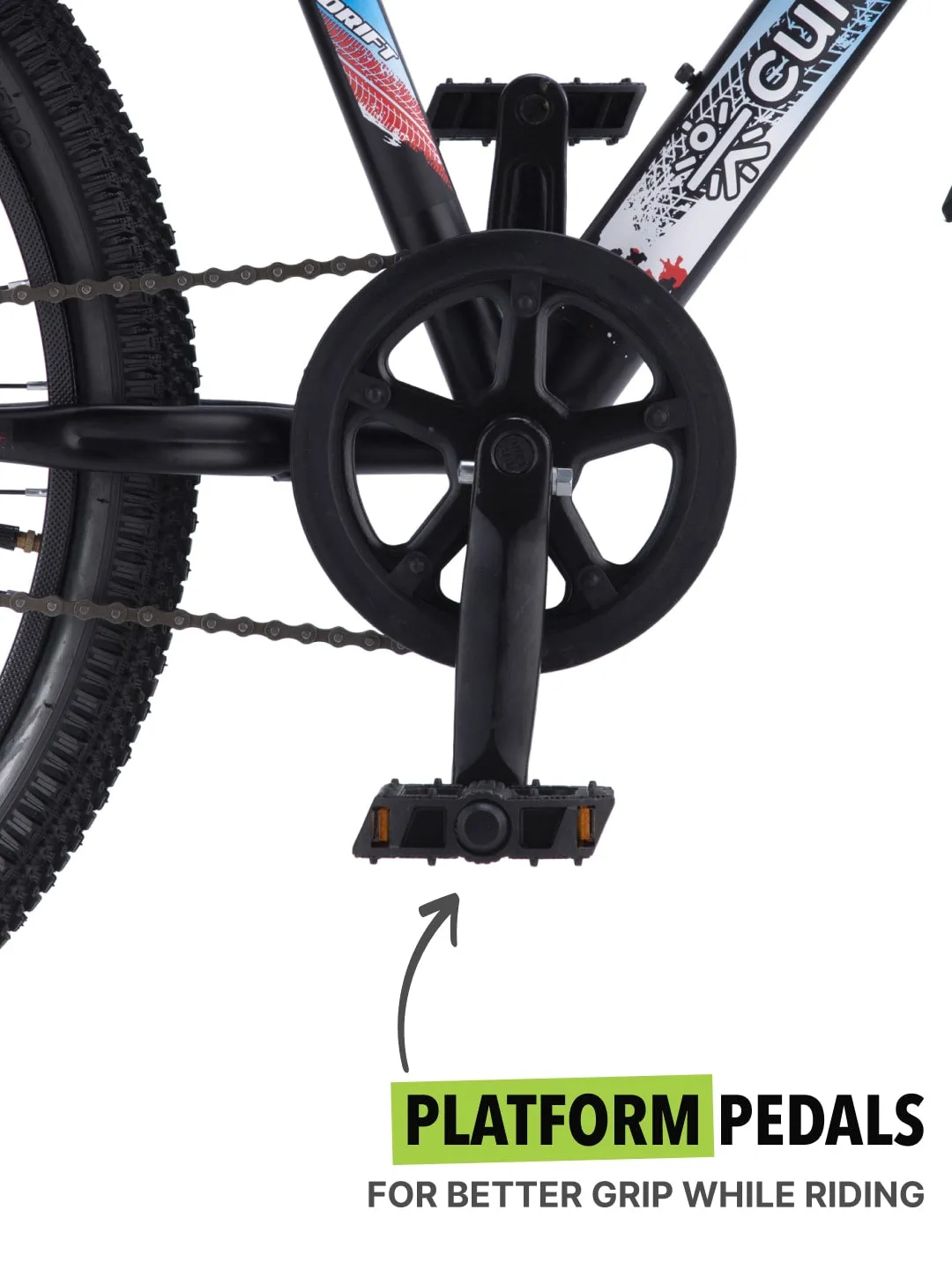 ROKKIBC24Black Steel Single Speed 24 inch Mountain Cycle With Single Wall Rim and Rigid Fork, Free Trainer Sessions, Cycling Event