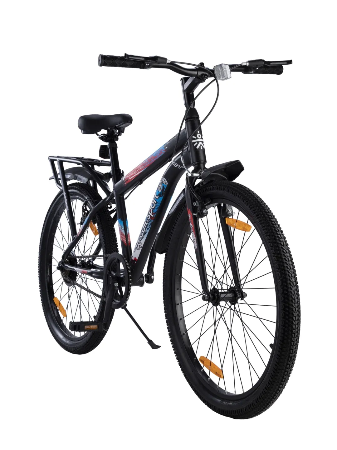 ROKKIBC24Black Steel Single Speed 24 inch Mountain Cycle With Single Wall Rim and Rigid Fork, Free Trainer Sessions, Cycling Event