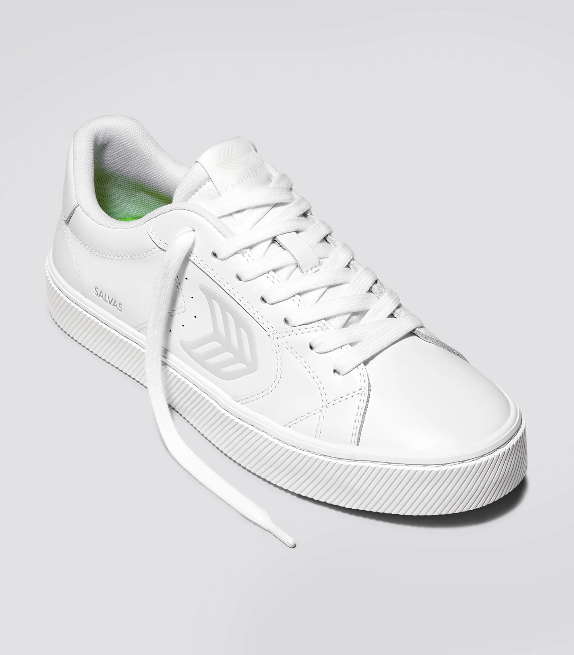 SALVAS White Leather Sneaker Women