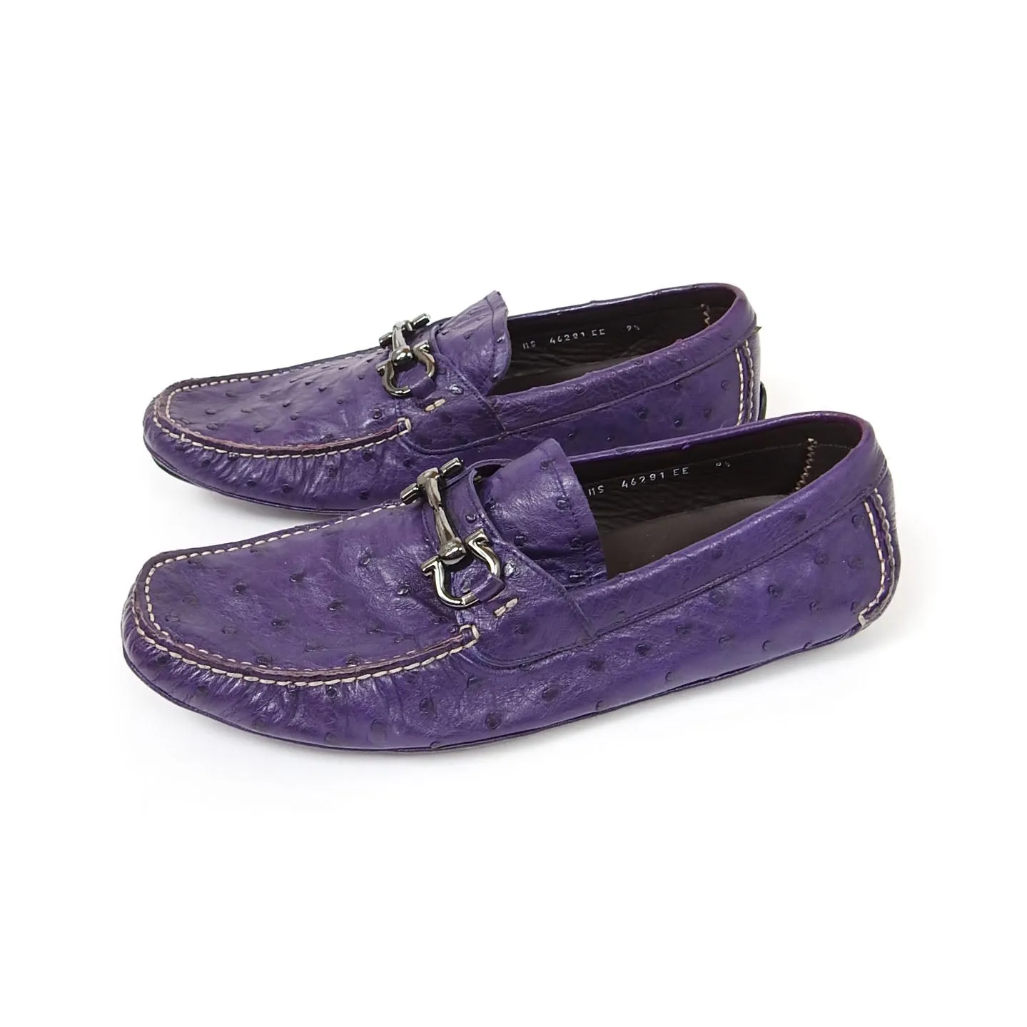 Salvatore Ferragamo Ostrich Loafer Size 10.5