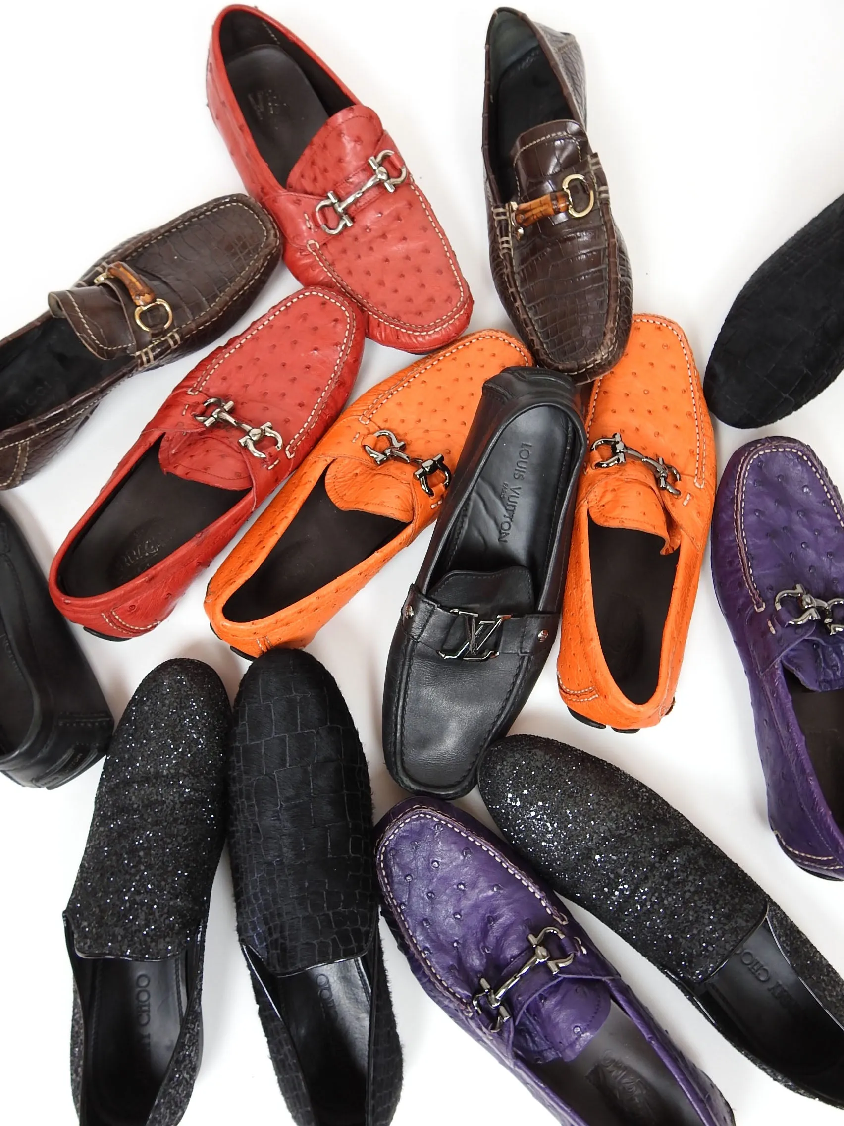 Salvatore Ferragamo Ostrich Loafer Size 10.5