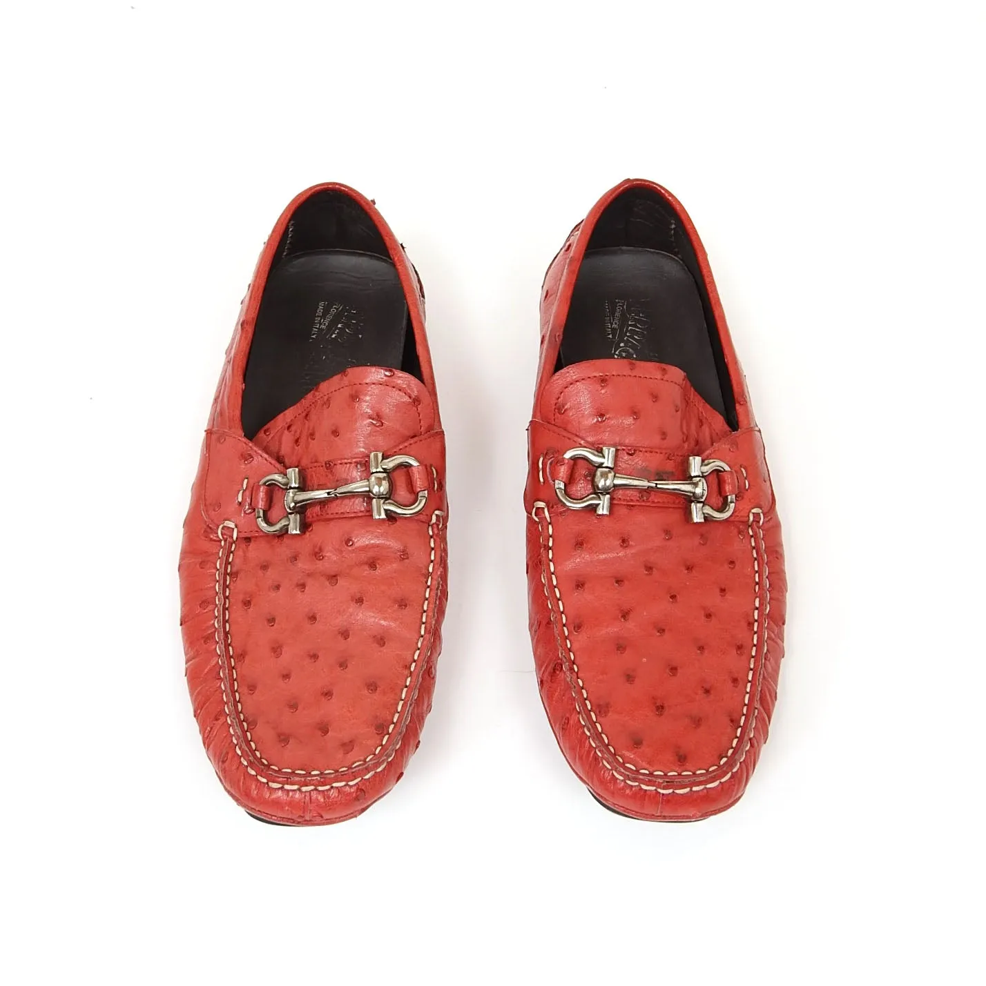 Salvatore Ferragamo Ostrich Loafer Size 10.5