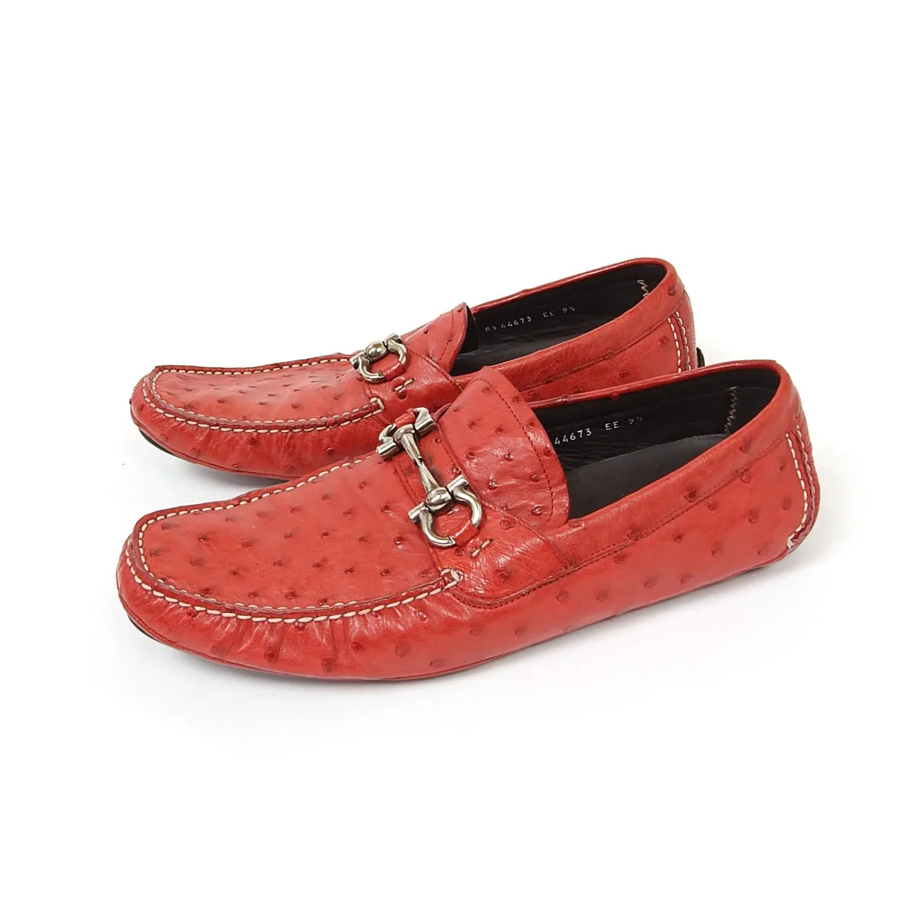 Salvatore Ferragamo Ostrich Loafer Size 10.5