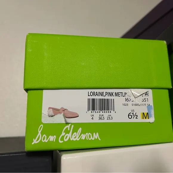 Sam Edelman Loraine Bit Loafer in Pink Fabric, Size 6.5, New in Box