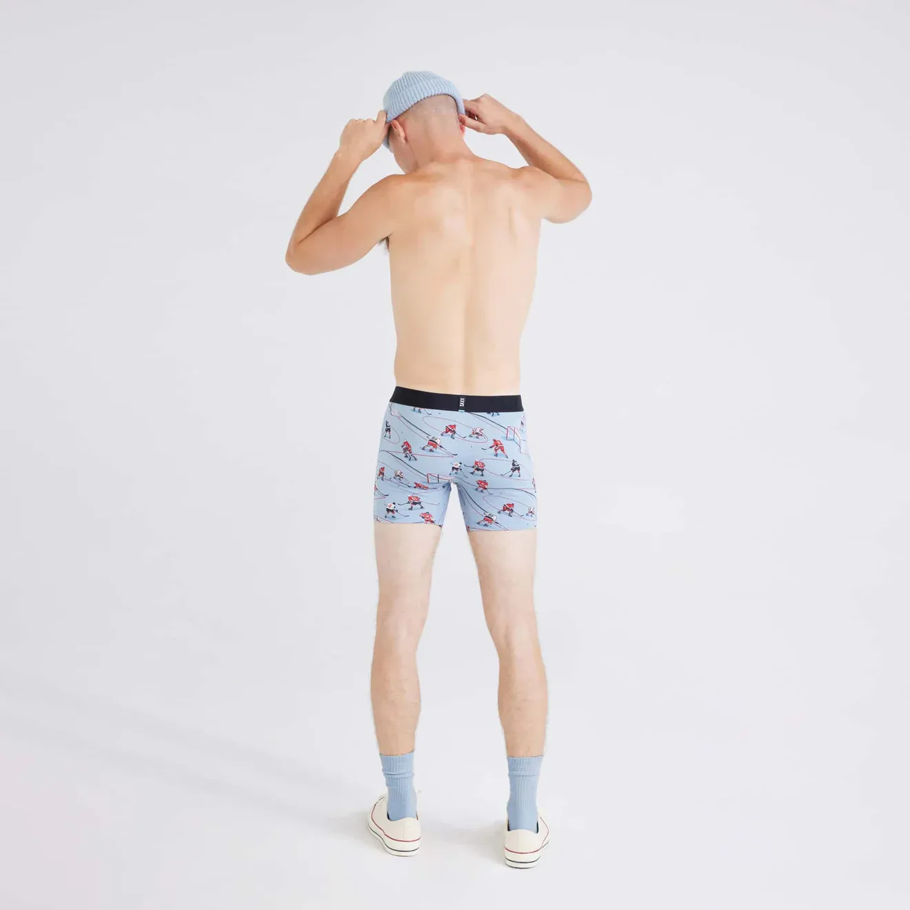 Saxx Droptemp™ Cooling Cotton Underwear - Hockey Heroes-Dusty Blue