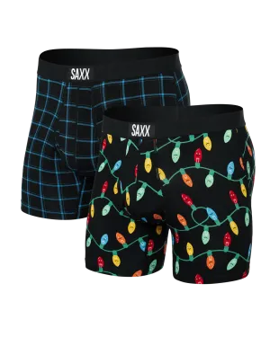 Saxx Ultra Super Soft (2 Pack) Underwear - Getta Watt/Windowpane