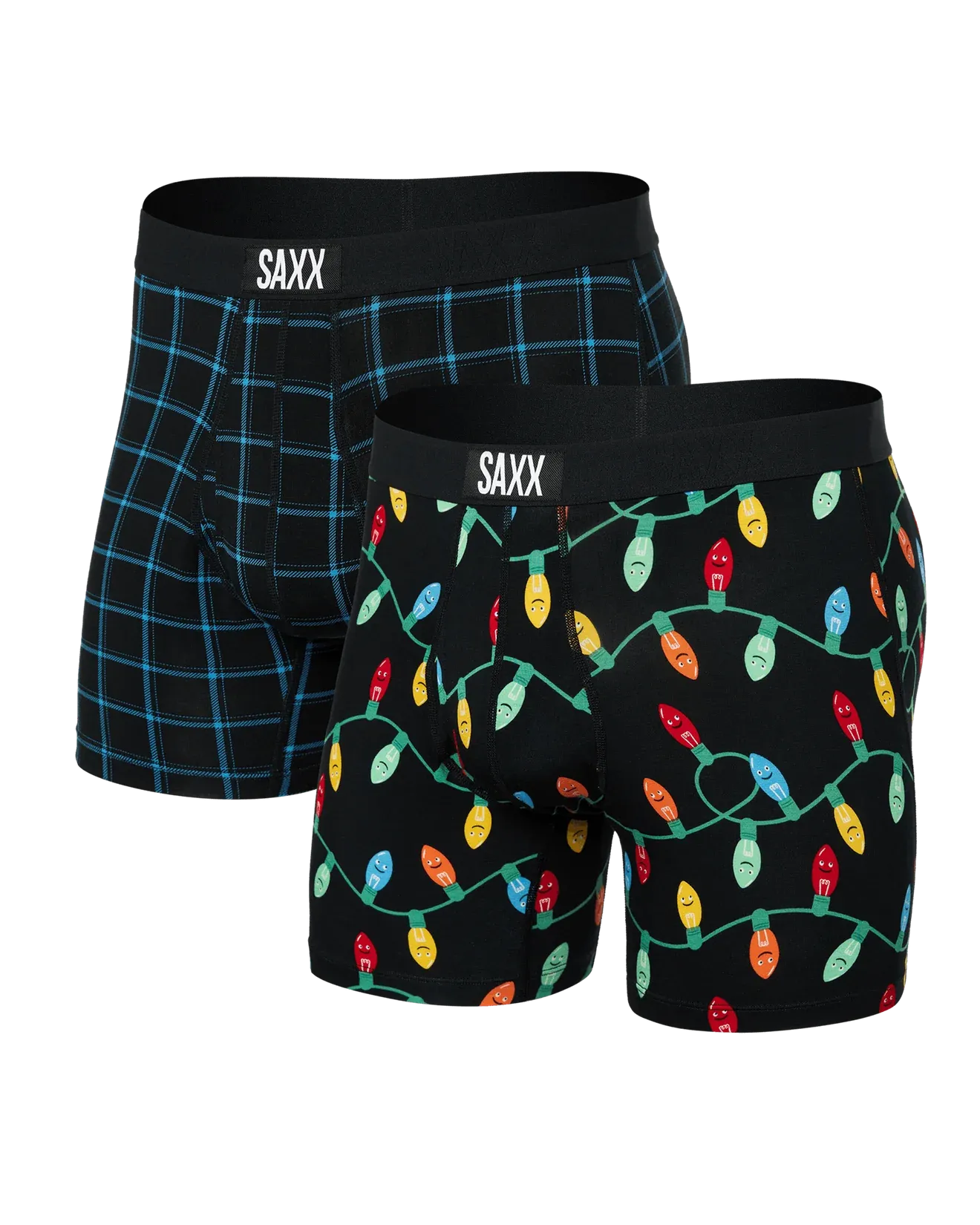 Saxx Ultra Super Soft (2 Pack) Underwear - Getta Watt/Windowpane