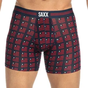 SAXX Underwear Vibe Boxer Brief - Navy American Spirit, Size Small