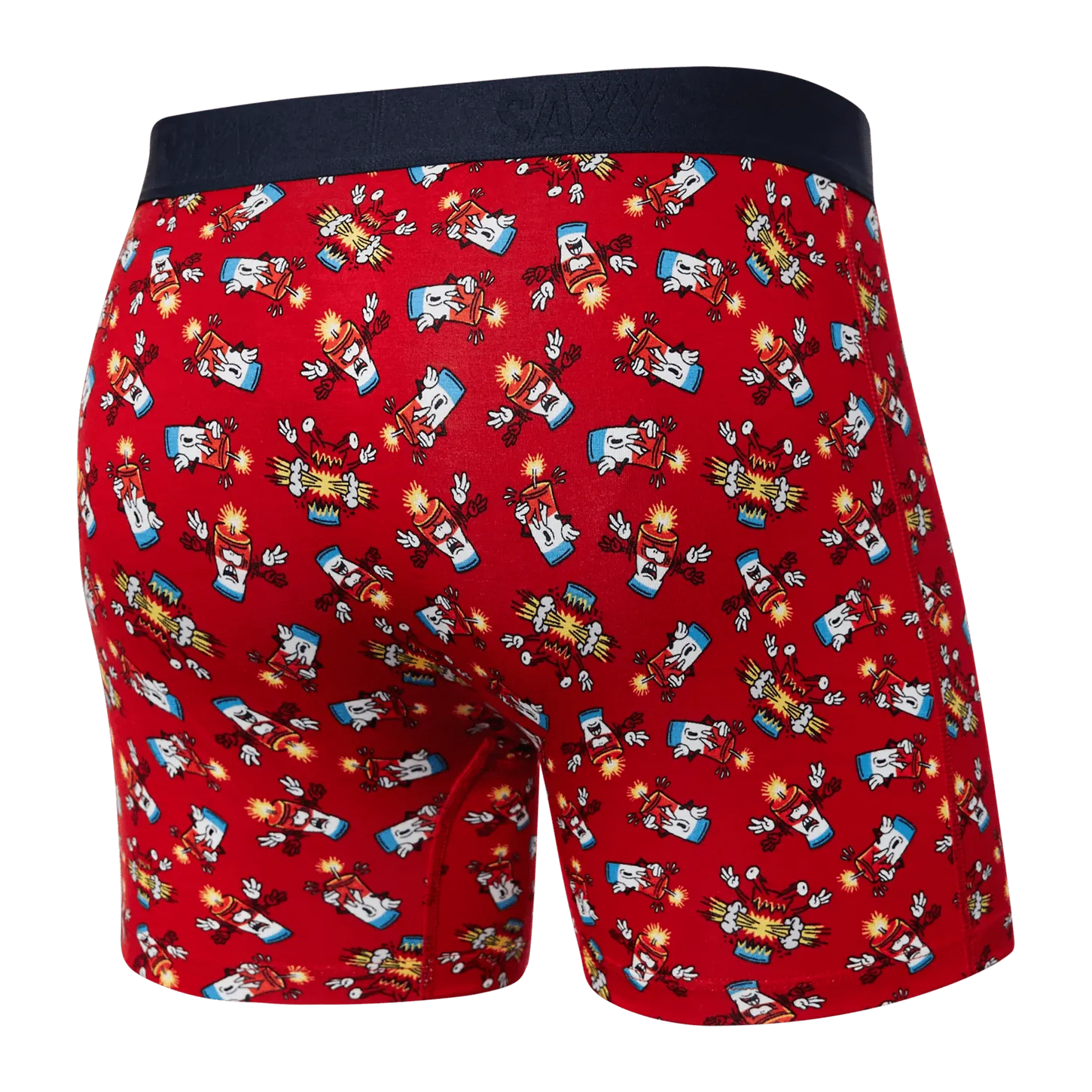 Saxx Vibe Boxers - Big Bang Red