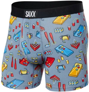 SAXX Vibe Super Soft Boxer Brief Beer Olympics - Grey