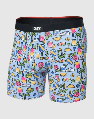 Saxx Vibe Xtra Boxer Brief Fly - Pickleball Paradise Blue