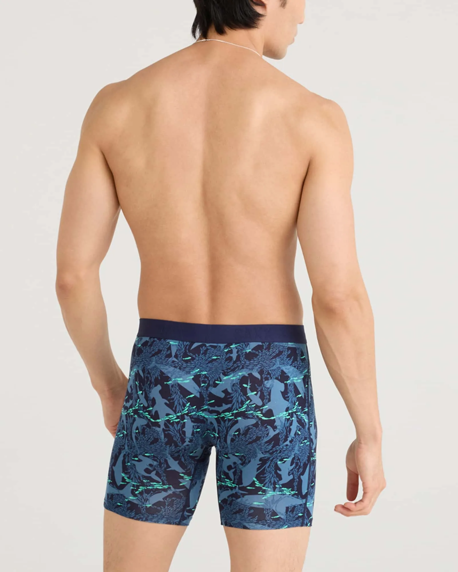 Saxx Vibe XTRA Underwear - Sharks And Minnows-Dark Ink