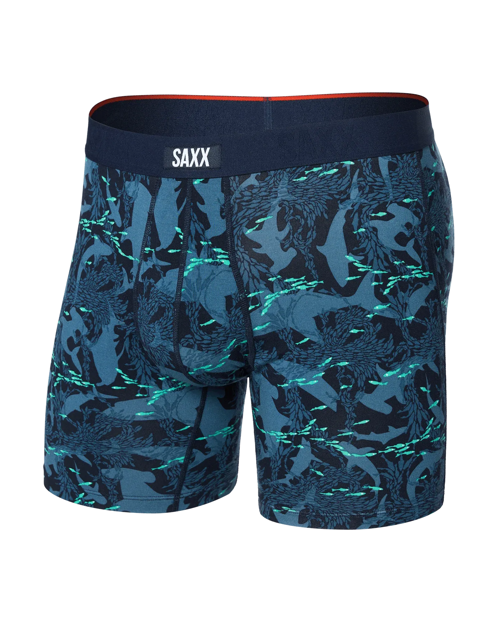 Saxx Vibe XTRA Underwear - Sharks And Minnows-Dark Ink