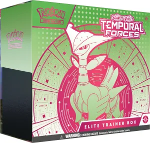 Scarlet & Violet Temporal Forces Elite Trainer Box Iron Leaves