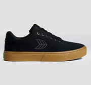 Skatepark of Tampa NAIOCA PRO Gum Black Suede and Canvas Black Logo Sneaker Women