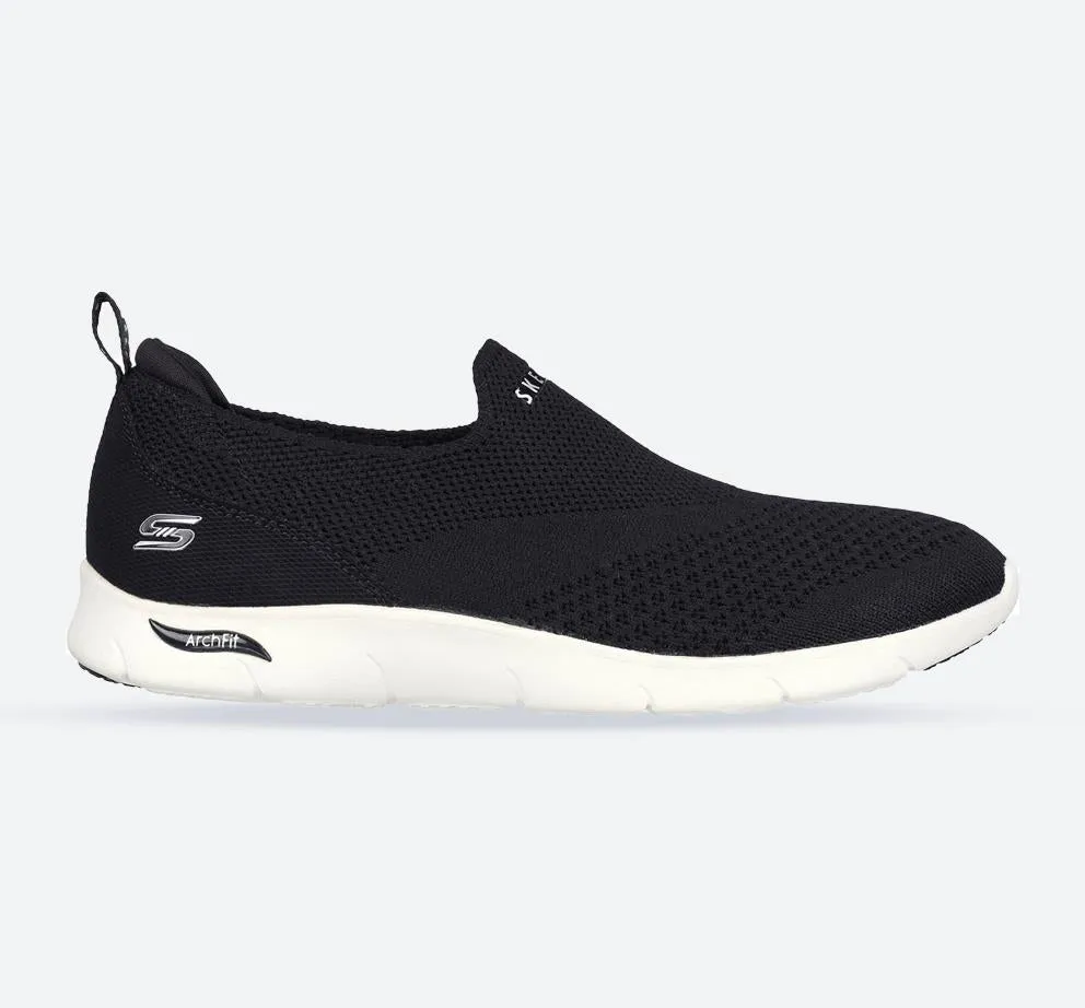 Skechers 104164 Arch Fit Refine Don't Go Sneakers für Damen mit weiter Passform - Schwarz