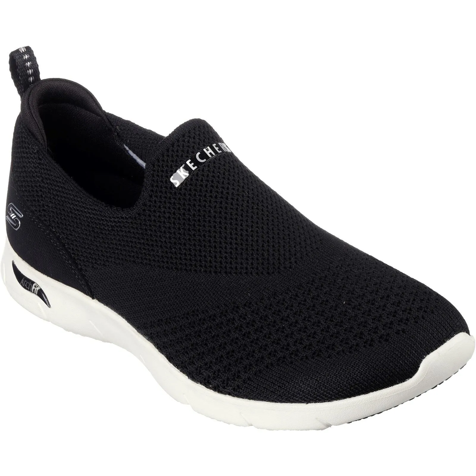 Skechers 104164 Arch Fit Refine Don't Go Sneakers für Damen mit weiter Passform - Schwarz