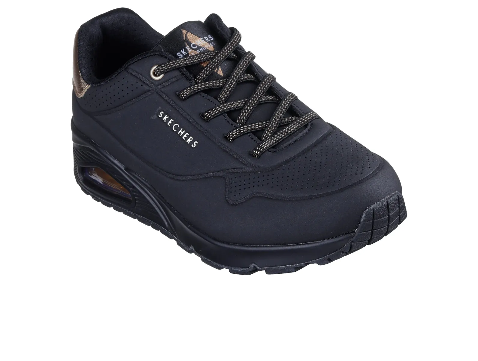 Skechers 155196 Street™ Uno Shimmer Away - Black Gold