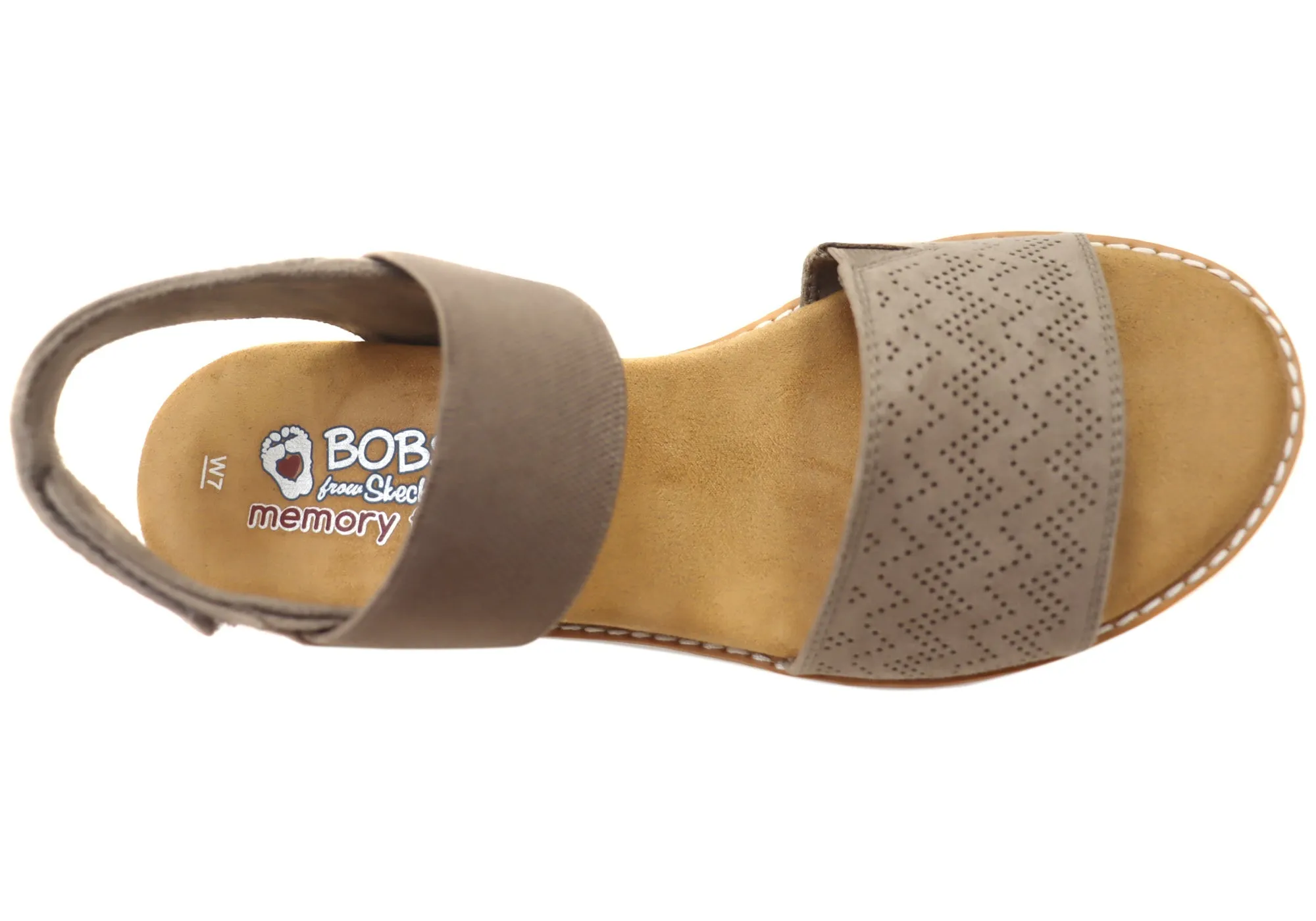 Skechers Womens Bobs Desert Kiss Memory Foam Footbed Sandals