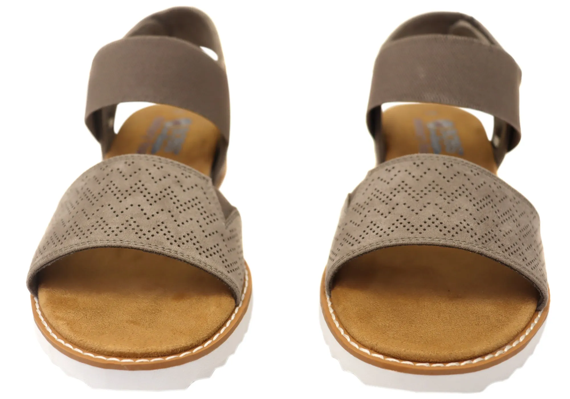 Skechers Womens Bobs Desert Kiss Memory Foam Footbed Sandals