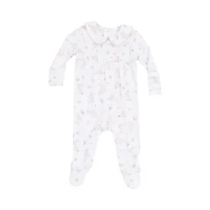 Smocked Peter Pan Collar Footie | Bunny & Duck