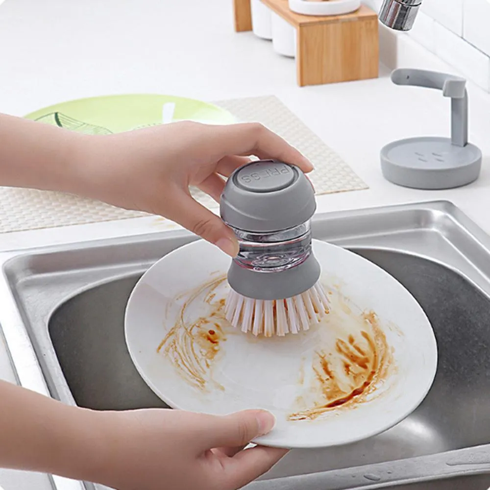 Soap Dispensing Palm Brush