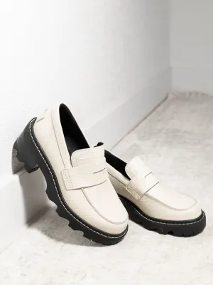 SOREL Joan Now City Loafer - Chalk/Black