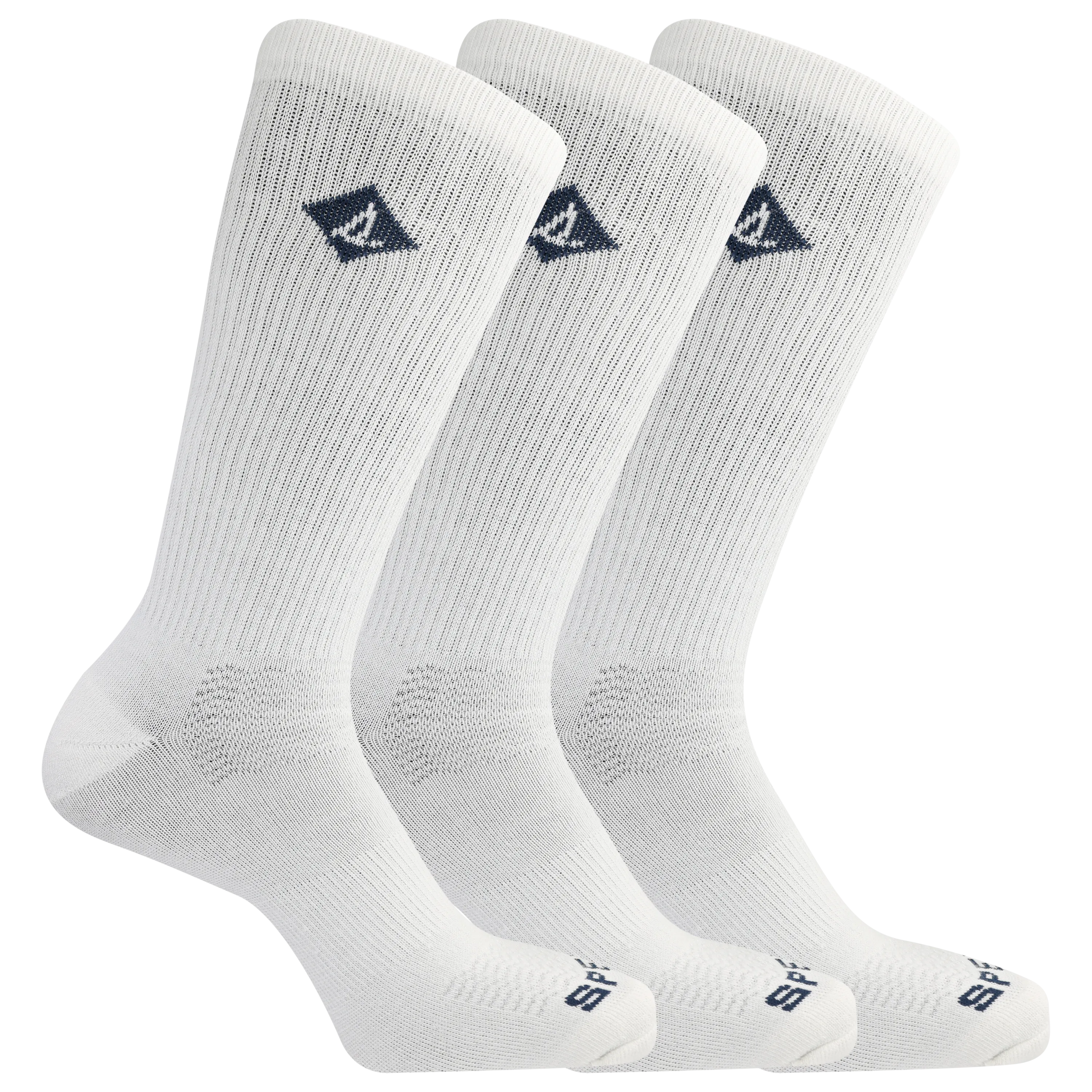 Sperry Men's Repreve Comfort Sneaker Crew Sock 3 Pair Pack- Heel and Toe Comfort Cushioning
