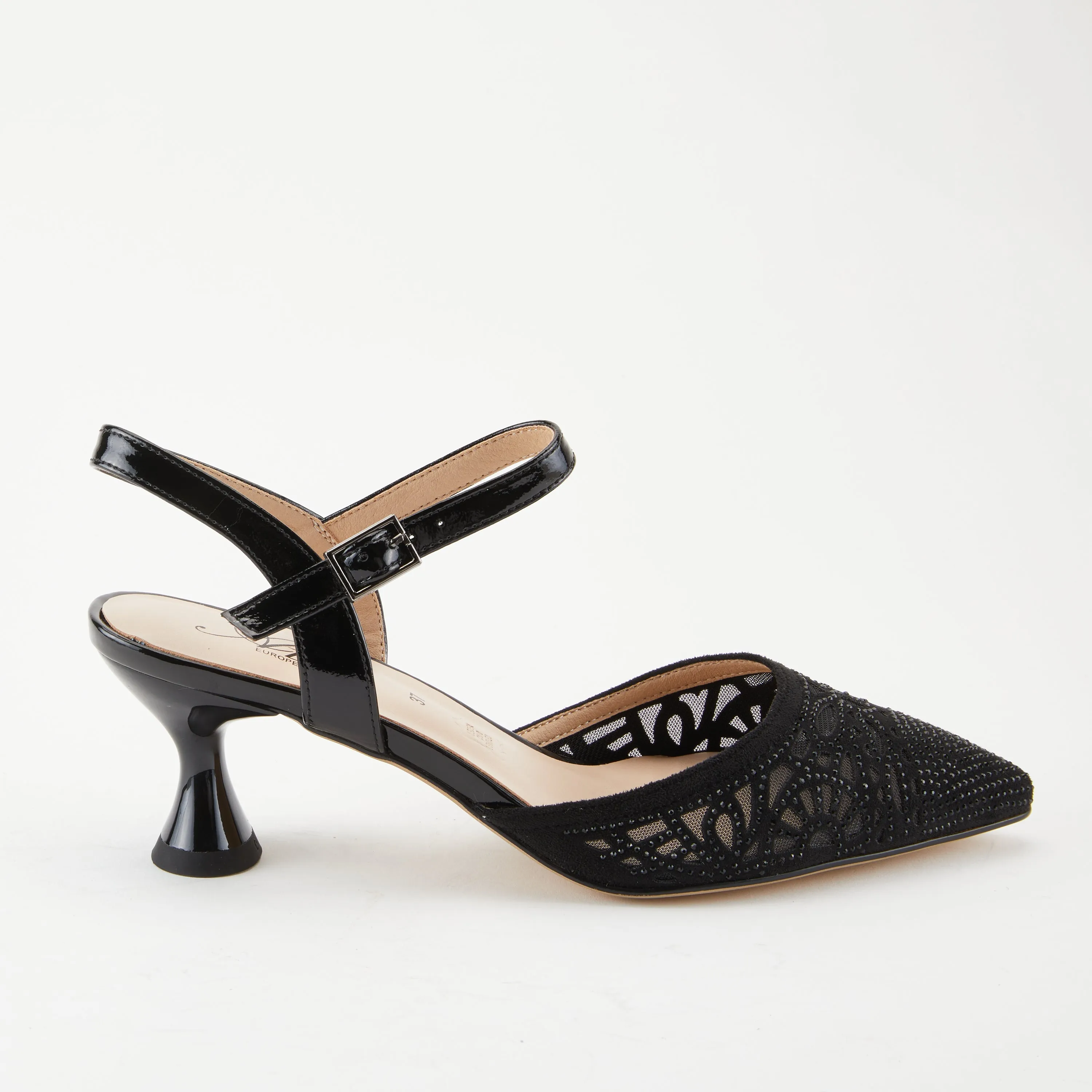 Spring Step Shoes  Azura Delicate Sandals Women’s Leather Rhinestone