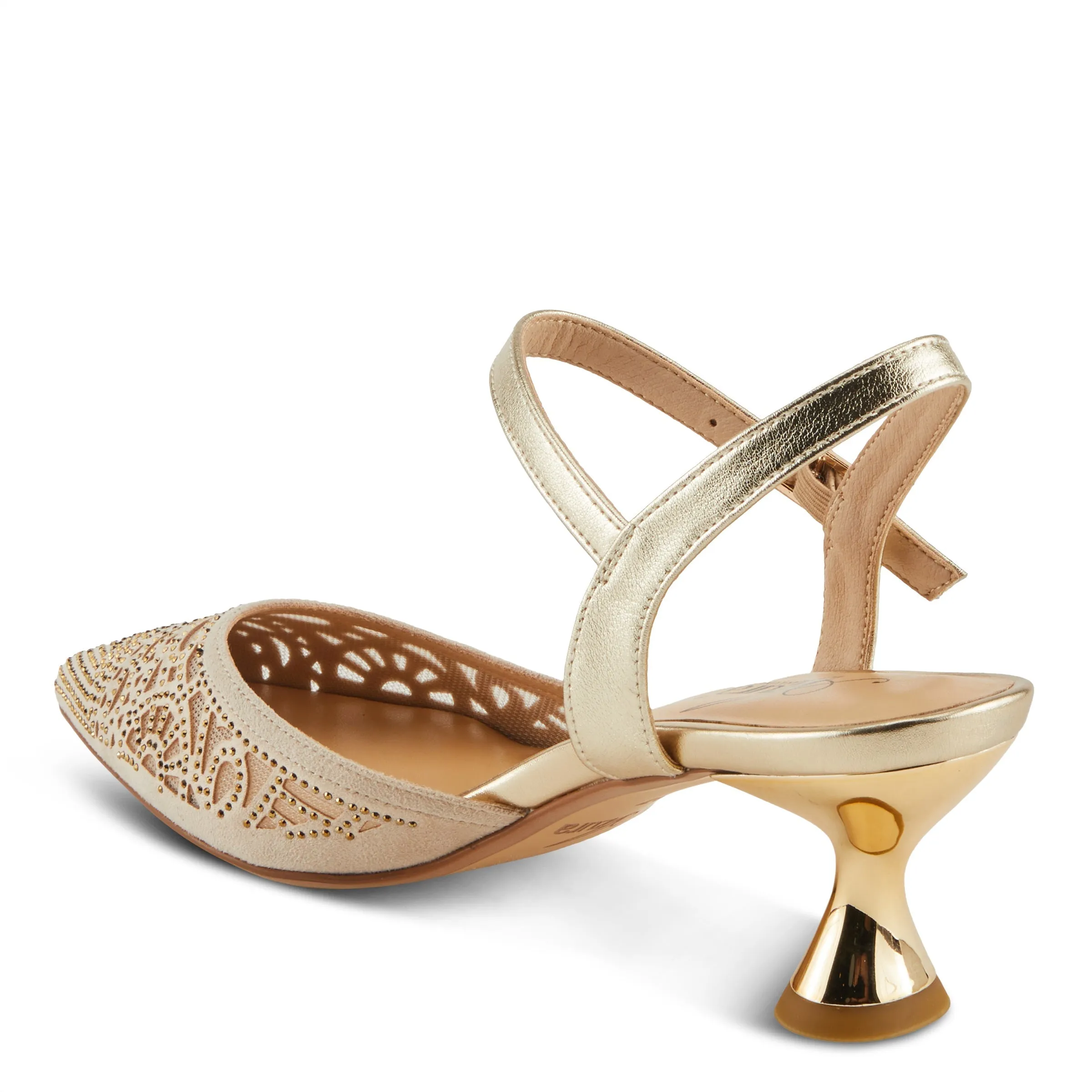 Spring Step Shoes  Azura Delicate Sandals Women’s Leather Rhinestone