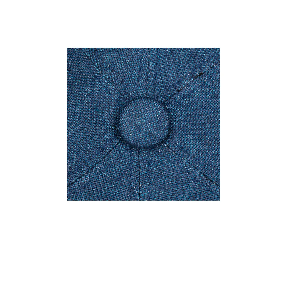 Stetson - 6 Panel Just Linen - Sixpence/Flat Cap - Navy