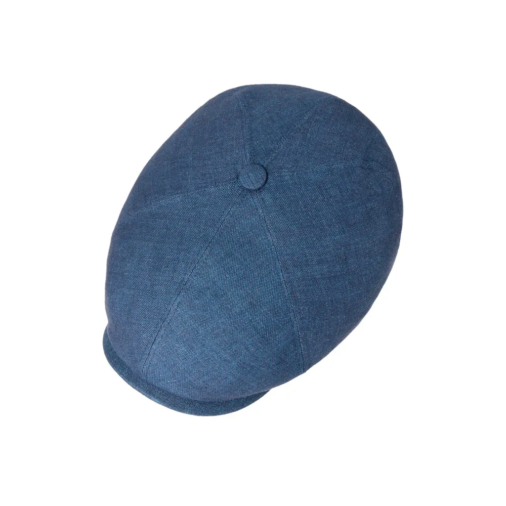 Stetson - 6 Panel Just Linen - Sixpence/Flat Cap - Navy