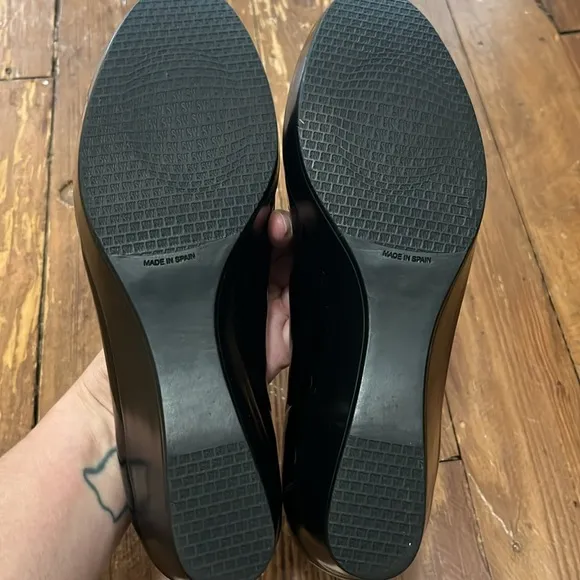 Stuart Weitzman Patent Wedge loafer women’s size 8