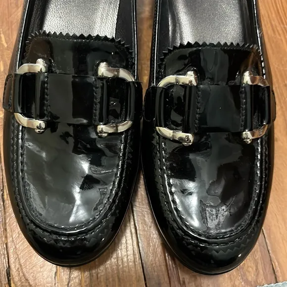 Stuart Weitzman Patent Wedge loafer women’s size 8
