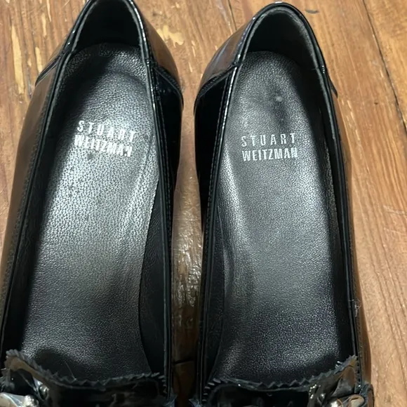 Stuart Weitzman Patent Wedge loafer women’s size 8