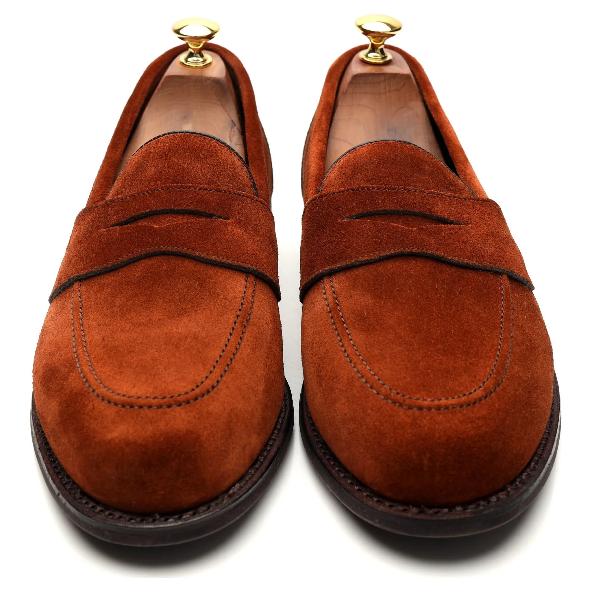 Tan Brown Suede Loafer UK 9 F