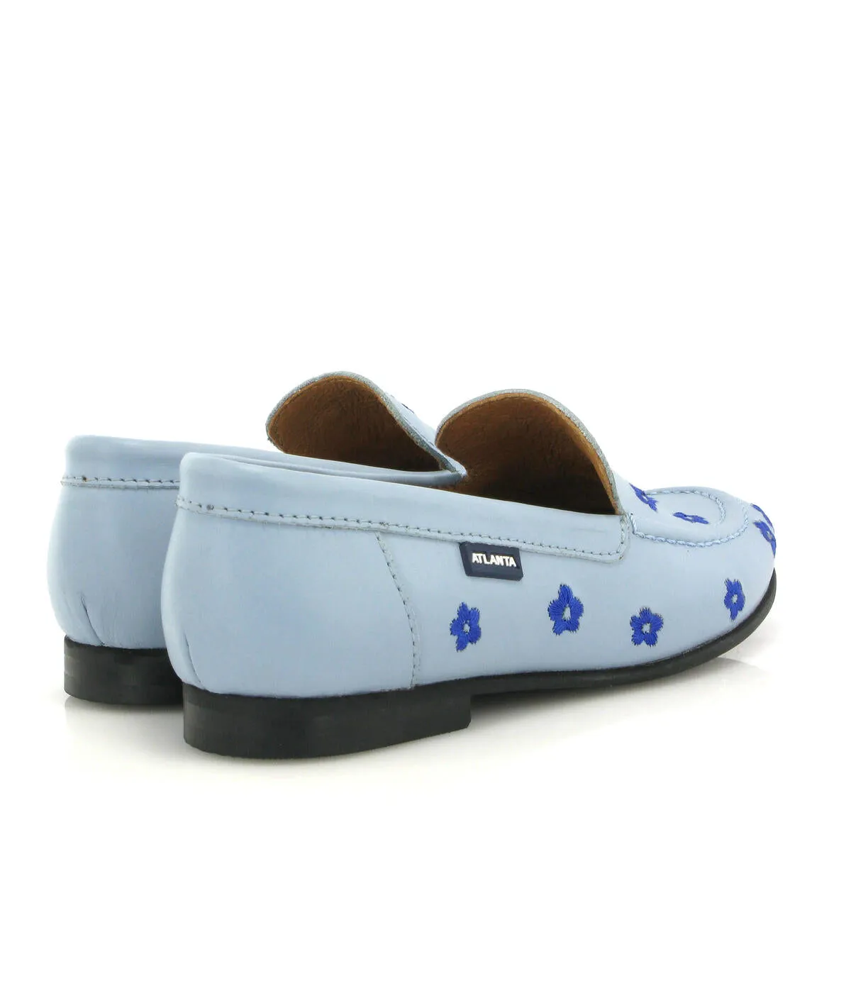 Teresa - pele azul celeste com flores