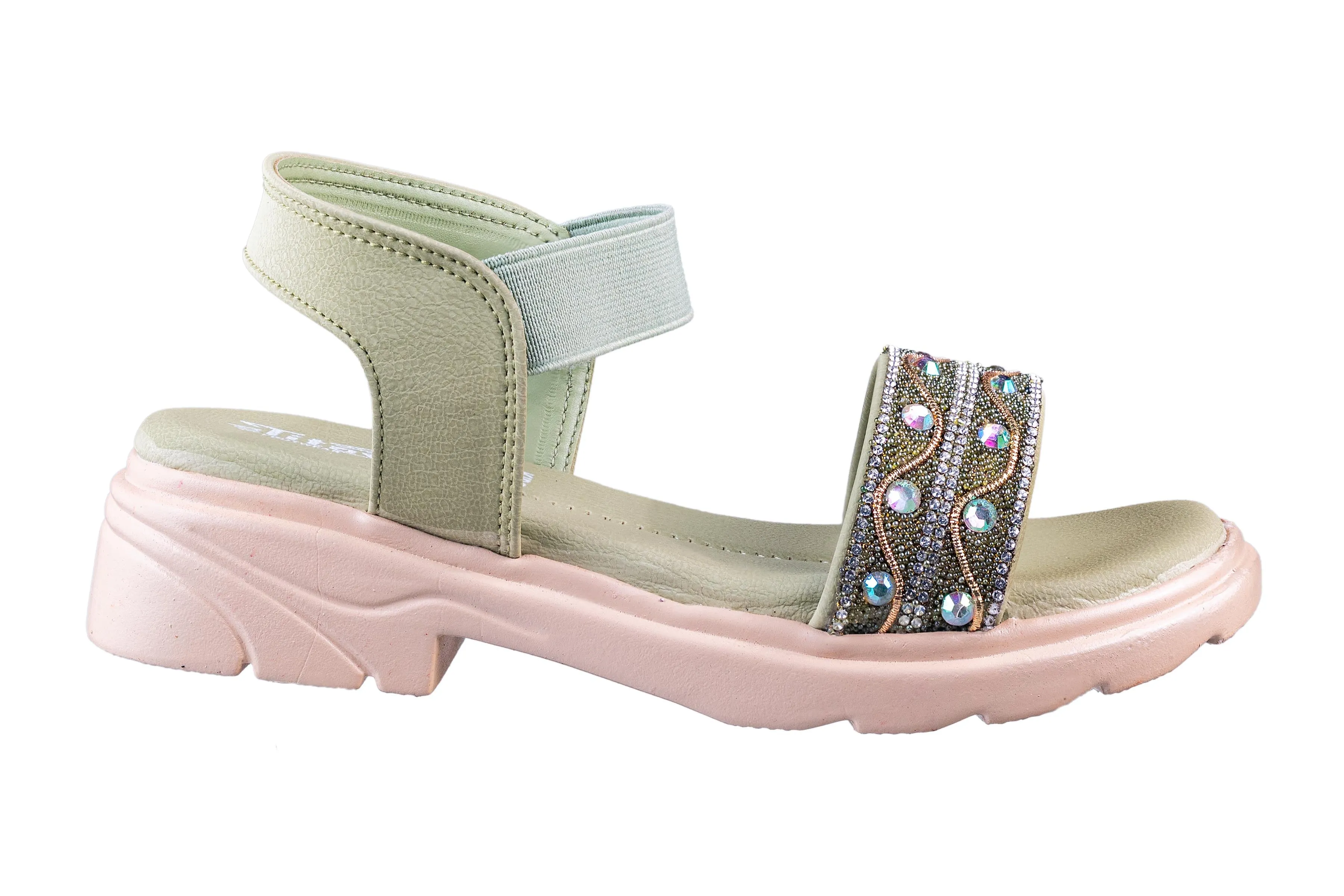 Titas Girls Green Sandal (Kids 250101)