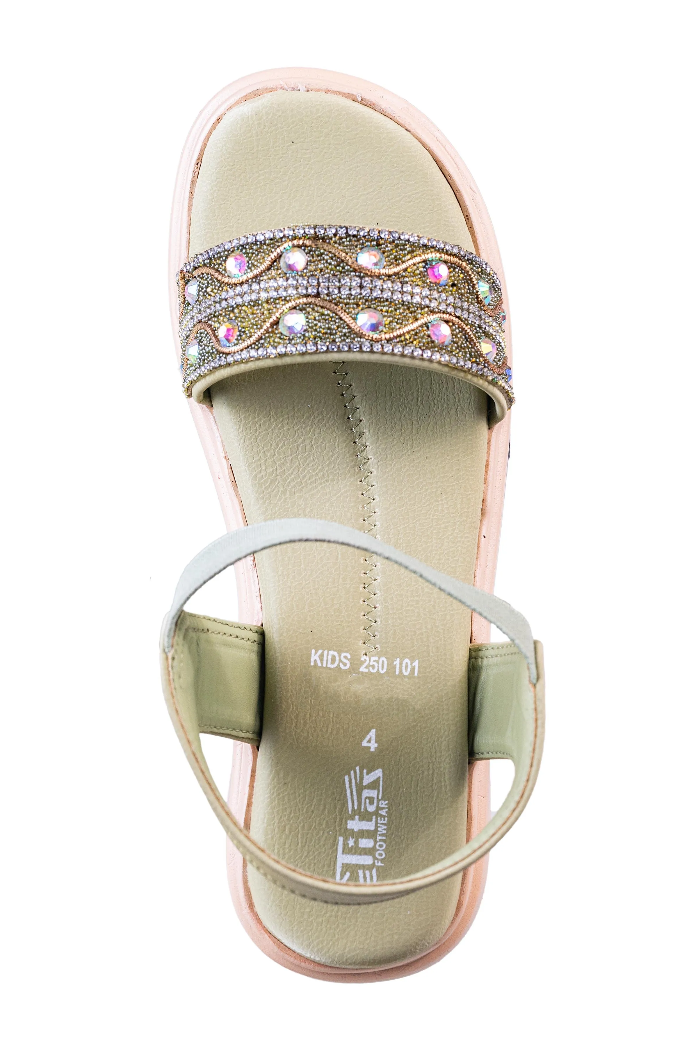 Titas Girls Green Sandal (Kids 250101)